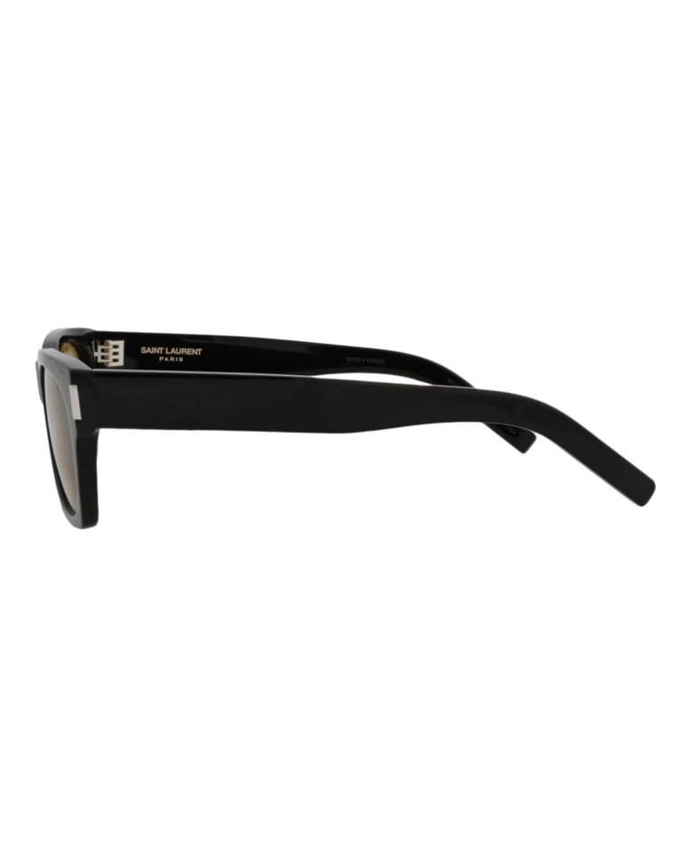 Gafas Saint Laurent Unisex Cuadradas/Rectangulares Negras Amarillas Moda Diseñador Foto 3 de 4