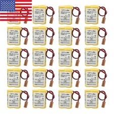 20x 6V 2200mAh BR-AGCF2W PLC Battery with Plug FANUC A98L-0031-0011 CNC Machine