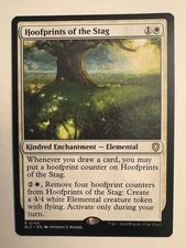 Hoofprints of the Stag 0140 Rare Non Foil Bloomburrow Commander MTG NM