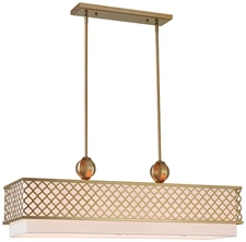 Livex Arabesque 39 3/4" Soft Gold Kitchen Island Light Pendant