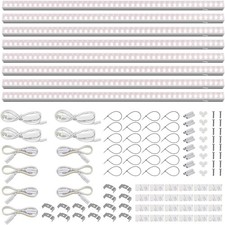 8PCS T5 4FT LED Grow Light Full Spectrum Linkable Plant Lamps Pinkish White