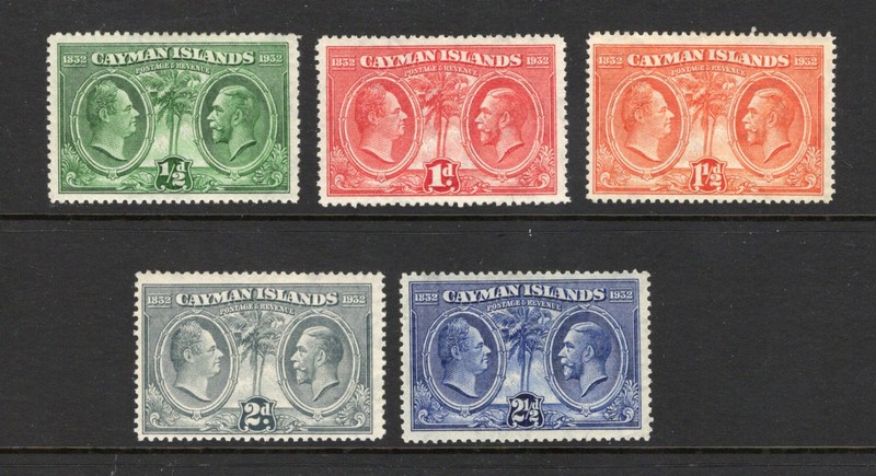 Cayman Islands - SG# 85 - 89 MH/MLH       -        Lot 0626072