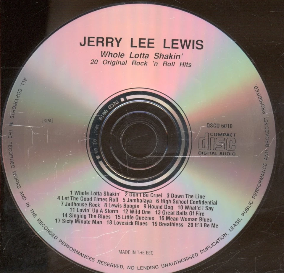 Jerry Lee Lewis Whole Lotta Shakin' CD Europa Charly 1992 QSCD6010 - Bild 3 von 3