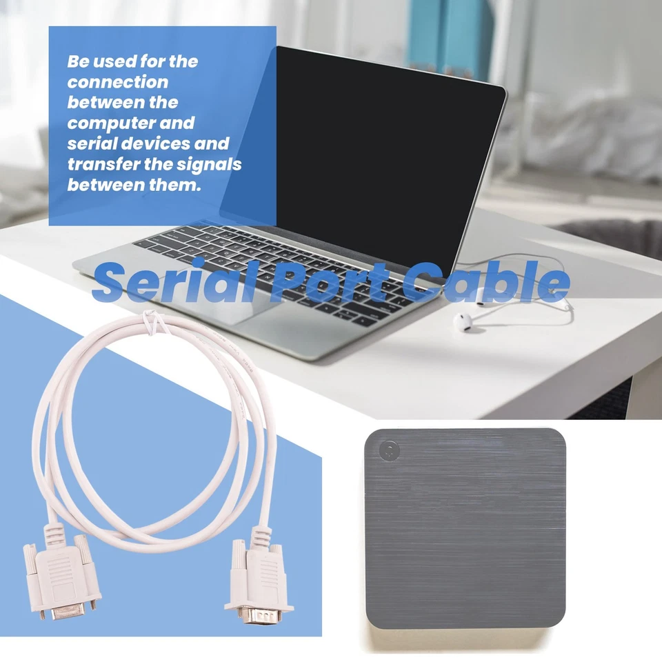 RS232 DB9 9 Pin Male to Female Serial Port Cable Industrial Adapter 1. Z3B53034 - Image 2 of 4