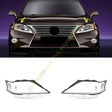 For Lexus Rx 2013-2015 Both Side Headlight Clear Lens Cover Shell