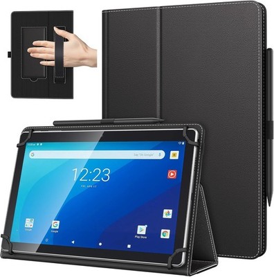 TiMOVO Universal Hülle für 10,1 Zoll Android Tablet mit Stiftschlaufe, Leichtes