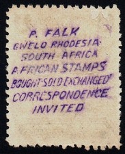 South Africa Stamp Oddity Private Exchange Ad Printed on Back African Stamps
