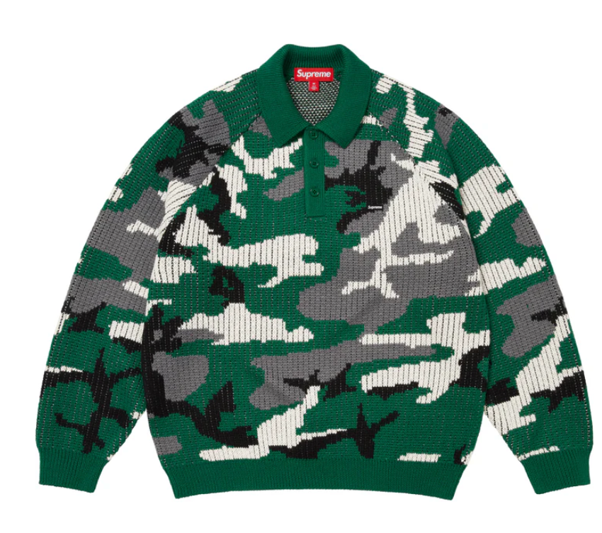 Supreme Small Box Polo Sweater Lavender Supreme Small Box Polo