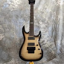 7 String Black Burst Electric Guitar Solid Body FR Bridge Rosewood Fretboard