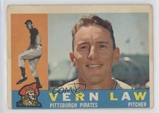 1960 Topps Vern Law #453 0g8i