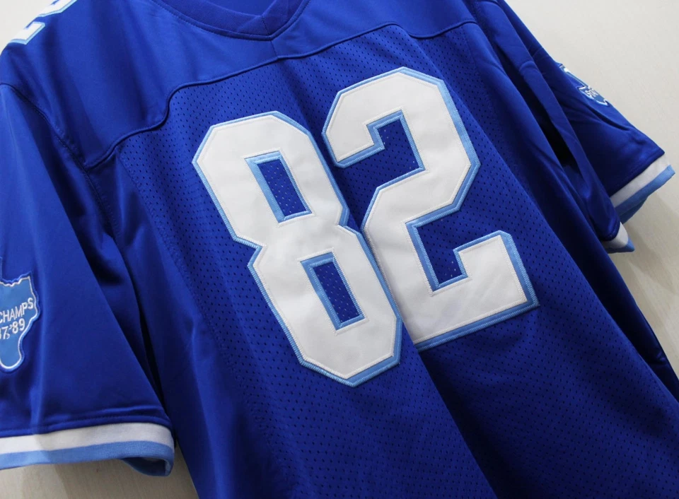 Men Charlie Tweeder #82 Football Jersey West Canaan Coyotes Sewn Varsity Blue - Image 3 of 4