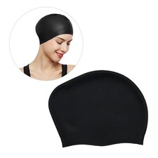 Silicone Swim Cap for Women Swimming Pool Hat with Ear Coverage