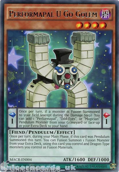 MACR-EN004 Performapal U Go Golem Rare 1st Edition Mint YuGiOh Card