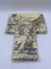 Martex Safari Themed Flat Sheet With Pillow Cases Vintage Sheets New Sealed