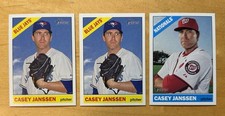 Casey Janssen Lot Of Three 2015 Topps Heritage Toronto Blue Jays Mint