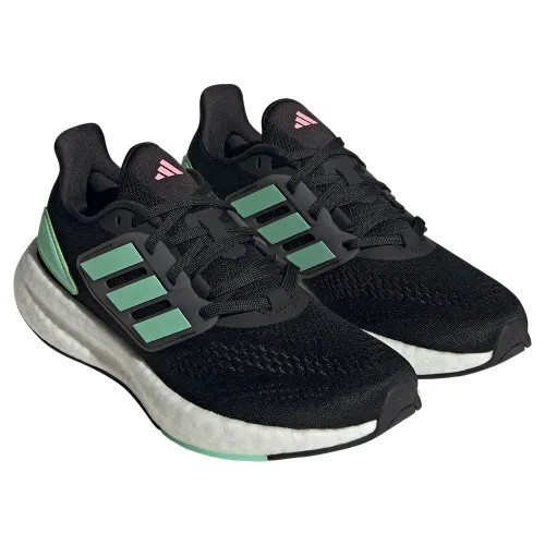 Adidas Women’s Running Shoes PureBoost 22, Black/Green, Size 4 Adidas Women’s Running Shoes PureBoost 22, Black/Green, Size 4