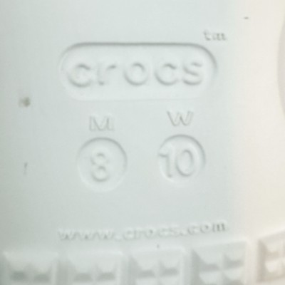 New NWOT Mens Crocs Classic White Slip On Comfort‎ Slides Sandals Size 10 D New NWOT Mens Crocs Classic White Slip On Comfort Slides  main image 4