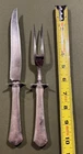 Vintage RW & S Wallace Carving Set with Sterling Sliver Handles