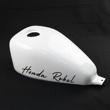 Tapa del depósito de combustible blanca con logo Rebel para HONDA REBEL CMX 300&500 2017-2025