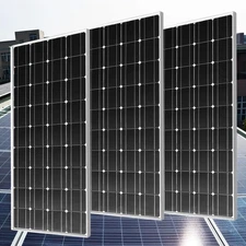 600W Watt Fest Solar Panel 18V Mono Home RV Rooftop Camping Off-Grid Power US