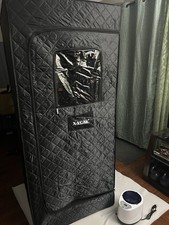 X-VCAK Portable Indoor Wet Steam Sauna Tent with Steam Generator, Black