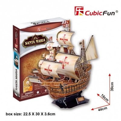 3D Puzzle SANTA MARIA CubicFun
