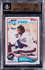 Lawrence Taylor 1982 Topps #434 ROOKIE BGS 10 Pristine 💥🐐📈 HOF