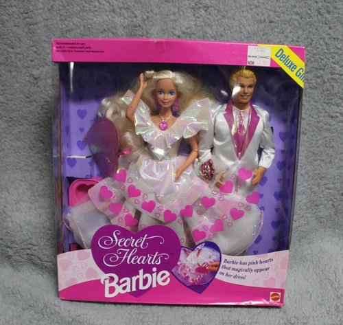 Secret Hearts Barbie & Ken Deluxe Gift Set #10929 Vintage 1993 New in Box