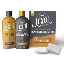 Leather Cleaner  Conditioner Kit by Lexol for Furniture, Car Interior, Shoes, H