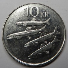 Iceland 10 Kronur 2004 Nickel Plated Steel KM#29.1a aUNC