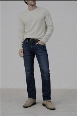 Fidelity Jimmy Empirical  Blue Slim Straight Performance Stretch Size 33  $218