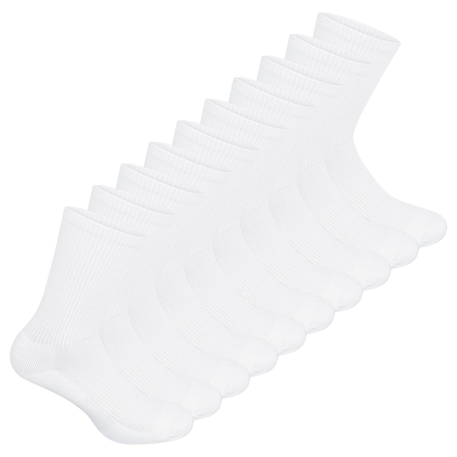 Chaussettes de tennis confortables pour l'entraînement quotidien - Lot de 10 paires