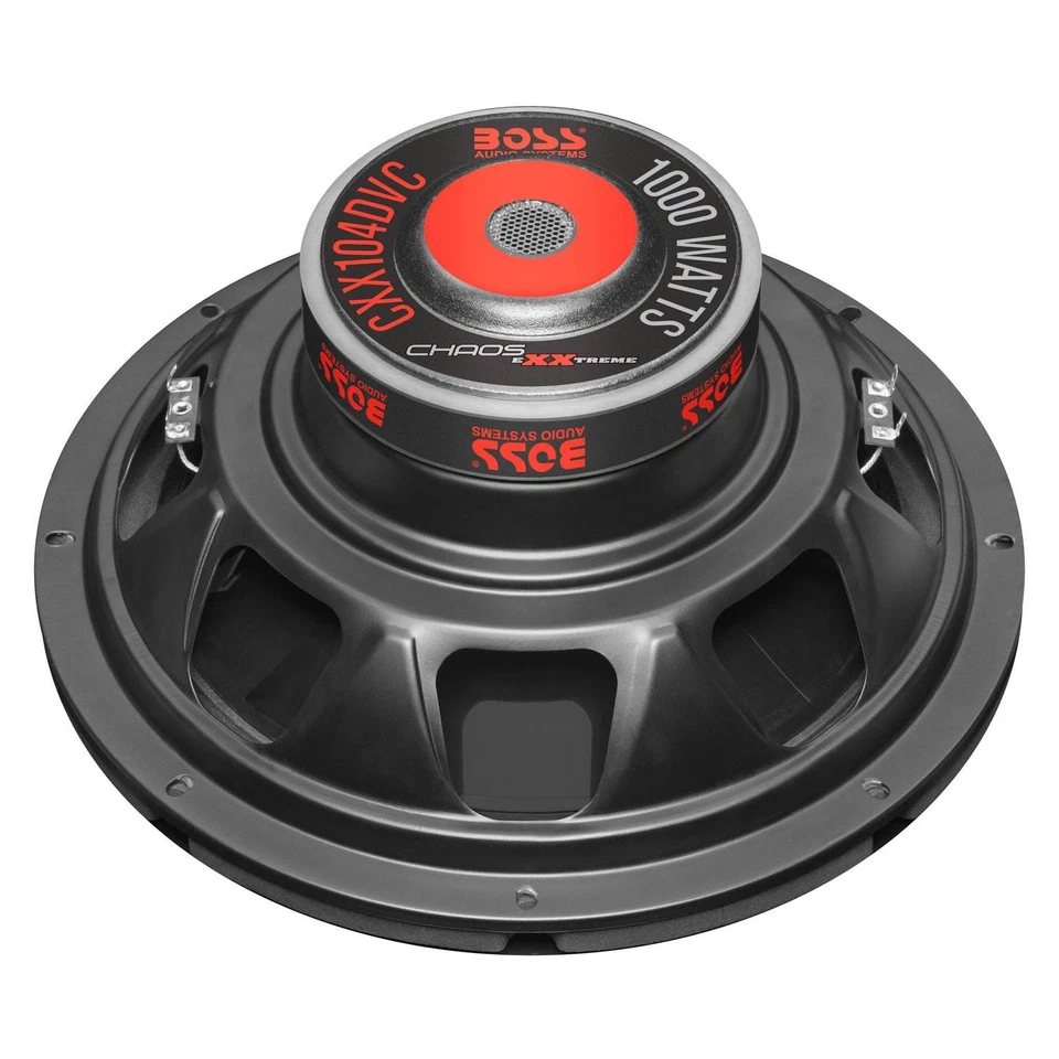 Boss Chaos Exxtreme 10 Inch 1000 Watt Dual Voice Coil 4 Ohm Car Audio Subwoofer - Image 3 of 4