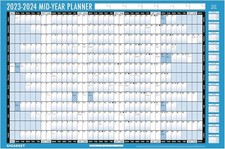Image of 2023-2024 A1 Laminated Academic Wall Planner Duo - Effortless Daily Planning