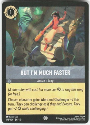 But I'm Much Faster 195/204 Whispers in the Well Disney Lorcana