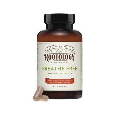 Rootology Breathe Free - organic Nasal & Sinus Relief - Fast-Acting, Non-Drow