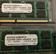 Samsung 16GB 2 x 8GB PC3-12800 DDR3-1600 Memory M471B1G73QH0-YK0