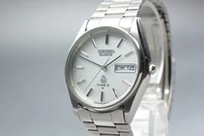 Vintage1979 *N MINT* Seiko Type II 8223-6030 Silver KANJI Quartz Men Watch JAPAN