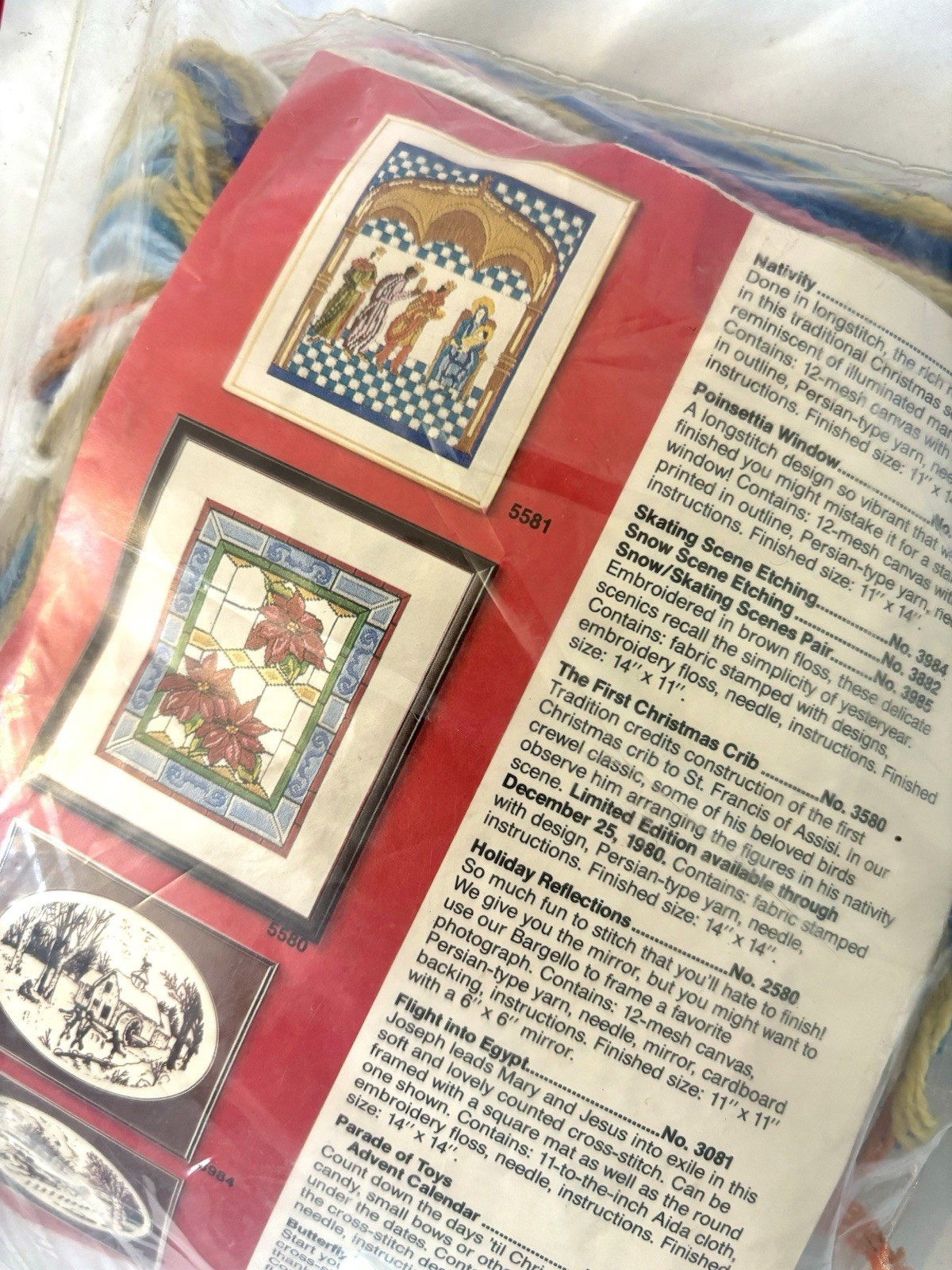 NATIVITY Vintage Longstitch Needlepoint Kit • 1980 Artcraft Concepts #5581