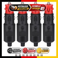 JIZZU 4 St�ck Zigarettenanz�nder Stecker KFZ Stecker 12V/24V 10A mit Sicherung