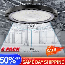 6x 500W UFO LED High Bay Light Workshop Garage Lights Industrial Warehouse Lamp