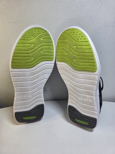 Kizik Mens Athens Black White Knit Slip On Hands Free Shoes Sneakers Size 10.5 - Picture 6 of 9