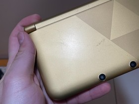 Nintendo 3DS XL Legend of Zelda Link Between Worlds Gold Console + Games WORKS