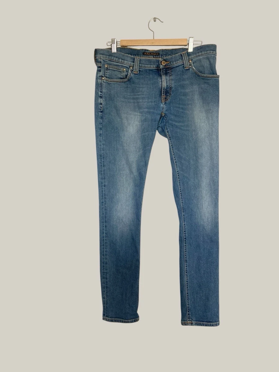 Nudie Jeans TIGHT LONG JOHN W30/L34 Organic Charcoal Zip Fit 80702 