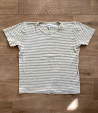 Norse Projects Fine Striped T-Shirt Mens XL White/Natural Short Sleeve Casual