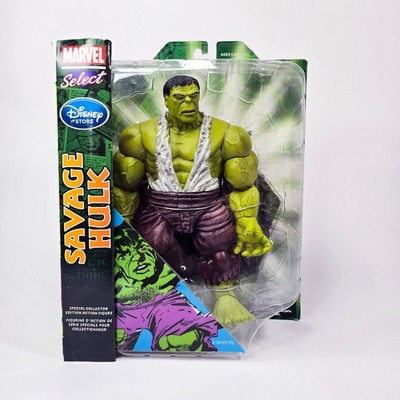 Marvel Select Savage Hulk Disney Store Exclusive 7'' Figure NIB Alt Hands RETIRED