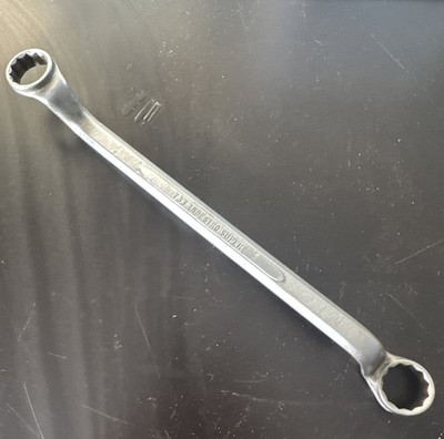 Vintage Indestro Super 733 USA 12 Point Offset Box Wrench 3/4 7/8