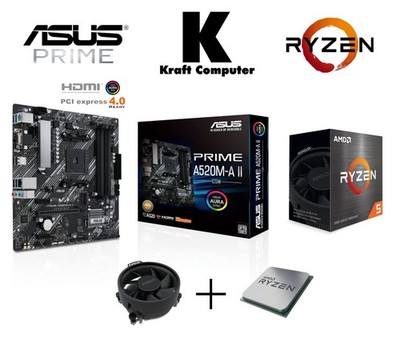 PC Bundle AufrüstKit Ryzen 5 5500 (6x4,2GHz) + ASUS A520M-A II + CPU Kühler