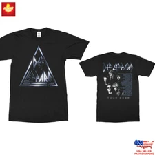 New Apparel Def Leppard Tour 2024 Shirt Classic Rock Band Retro Music Tee