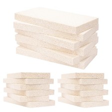 18 Pieces Insulating Fire Brick for Ovens, Kilns, Blacksmith, White